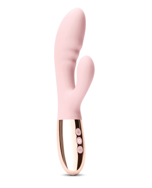Le Wand BLEND Double Motor Rabbit Rechargeable Vibrator - Rose Gold - Image 3