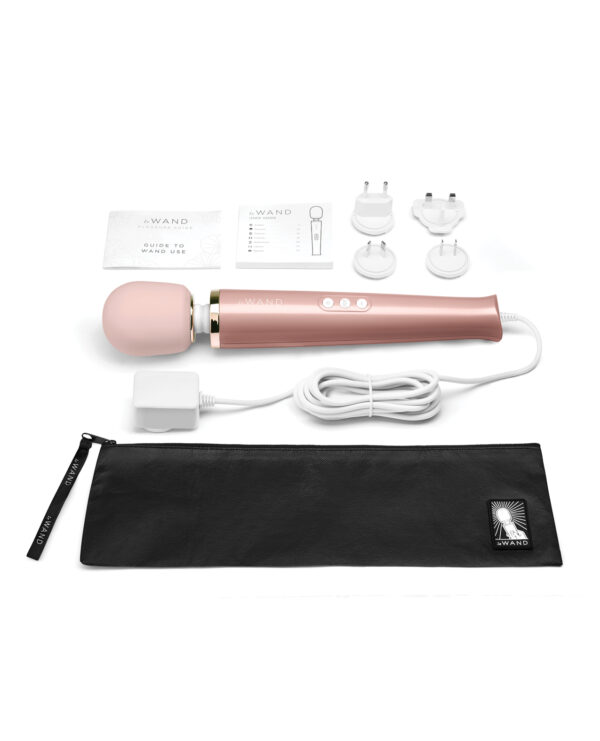 Le Wand Powerful Plug-In Vibrating Massager - Rose Gold - Image 5
