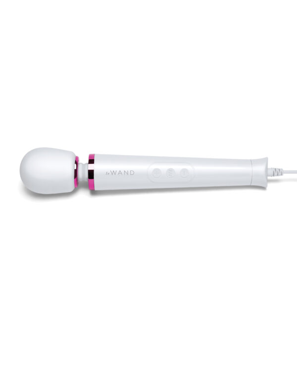 Le Wand Powerful Petite Plug-In Vibrating Massager - White - Image 2