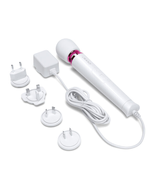 Le Wand Powerful Petite Plug-In Vibrating Massager - White - Image 4