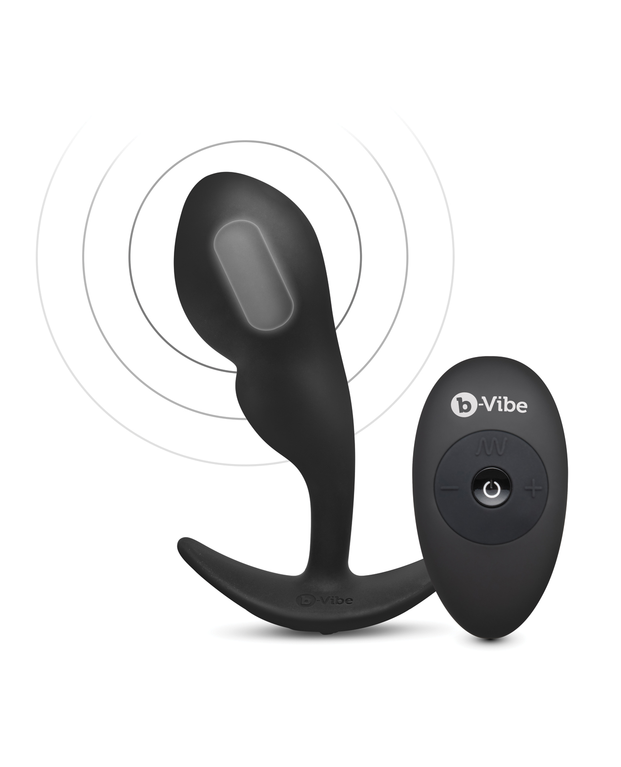 b-Vibe Remote Control P-Spot Snug Plug - Black - Image 5