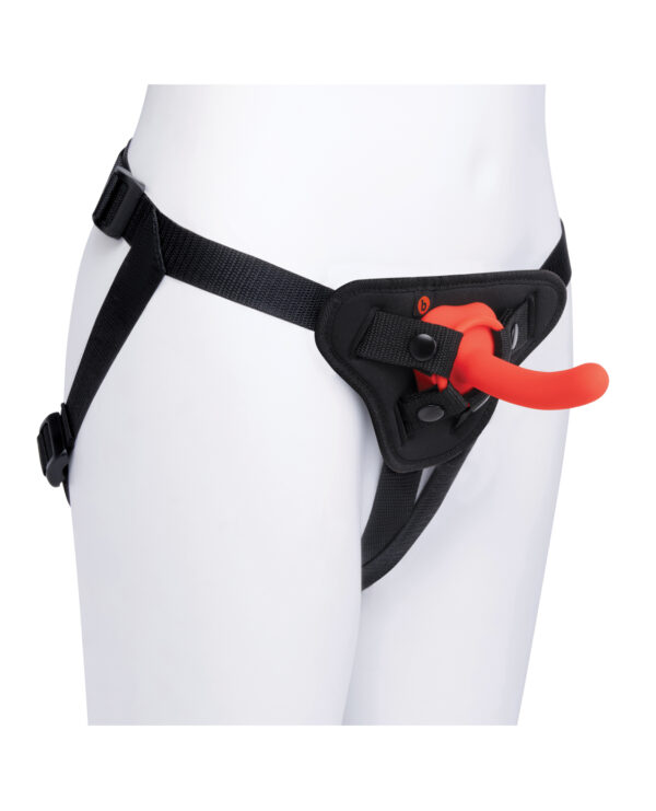 b-vibe Beginner's Strap-On Harness Set - With 5” Silicone Dildo Peg - Image 3