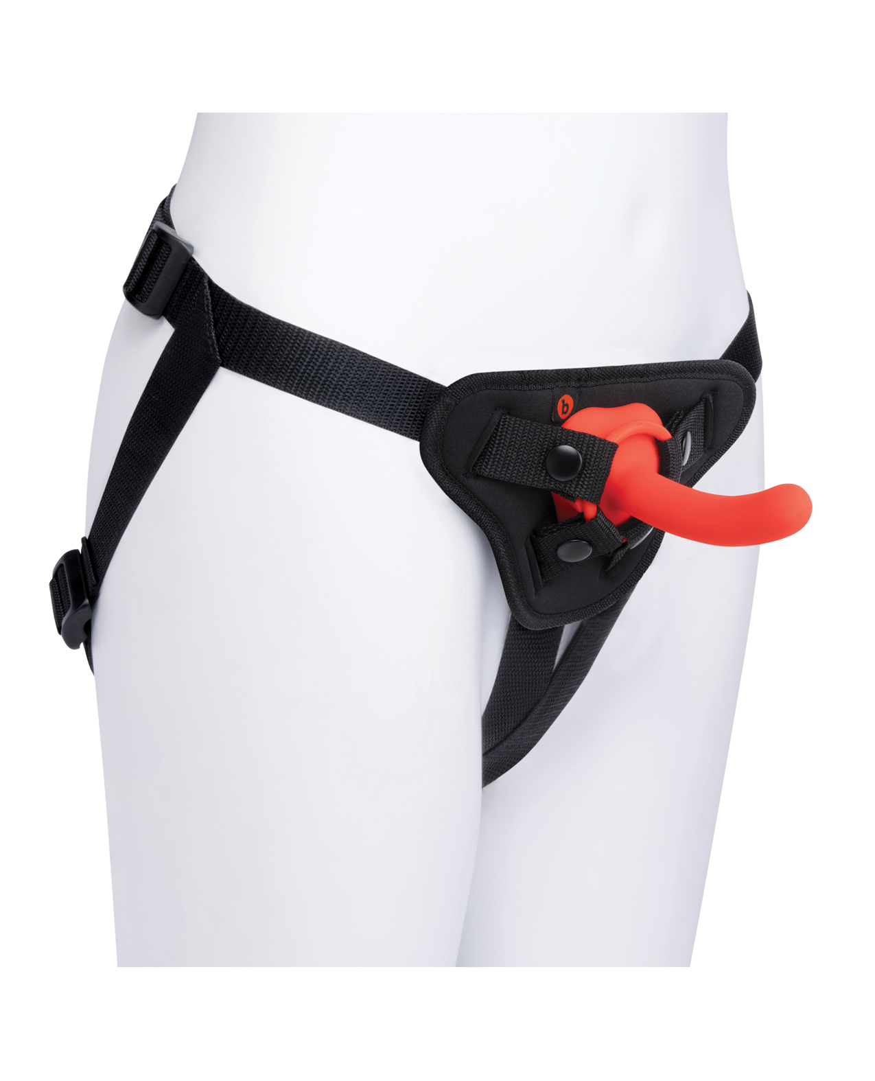 b-vibe Beginner's Strap-On Harness Set - With 5” Silicone Dildo Peg - Image 3