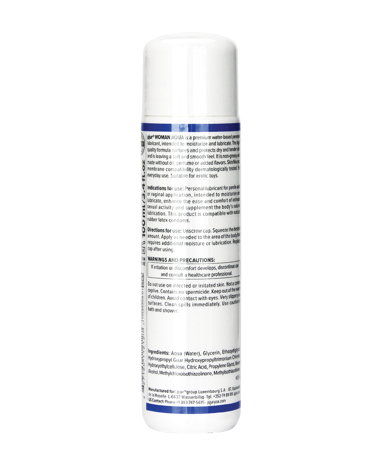Pjur Woman Aqua Water Based Personal Lubricant - 100 ml Bottle - Image 2