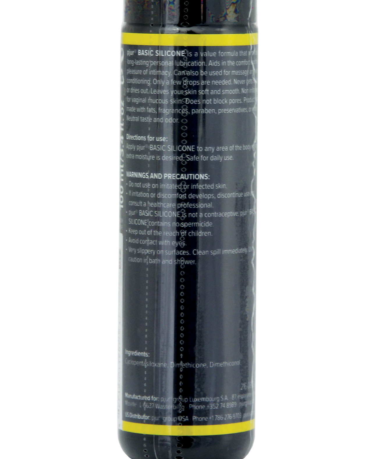 Pjur Basic Silicone Lubricant - 100 ml Bottle - Image 2
