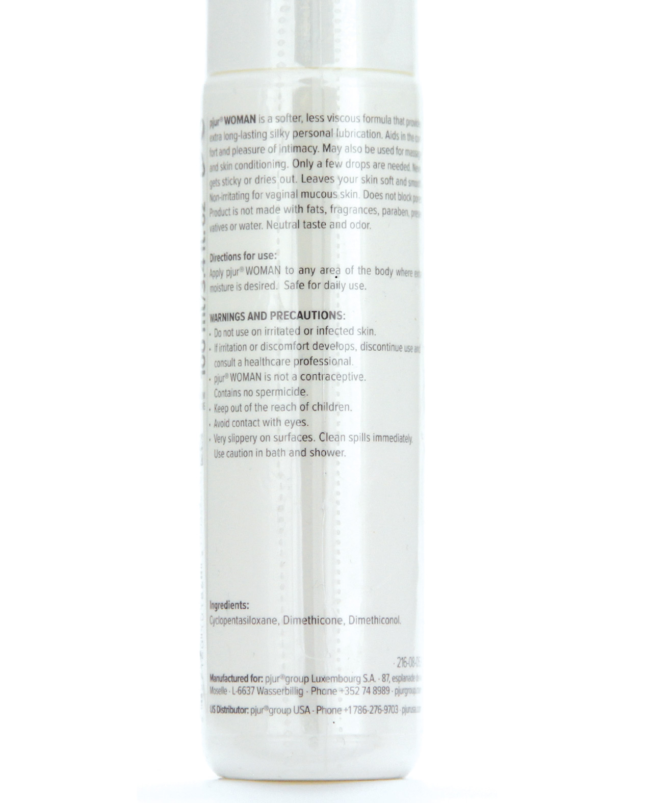 Pjur Woman Silicone Personal Lubricant - 100 ml Bottle - Image 2