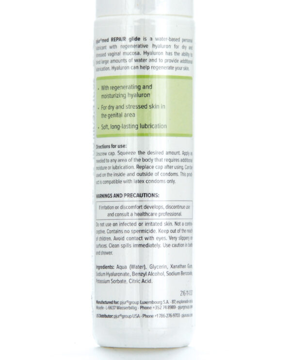 Pjur Med Repair Hydro Glide Water Based Personal Lubricant - 100 ml Bottle - Image 2