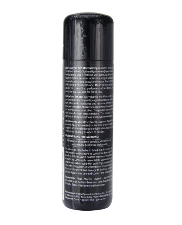 Pjur Analyse Me Water Based Personal Lubricant - 250 ml Bottle - Image 2
