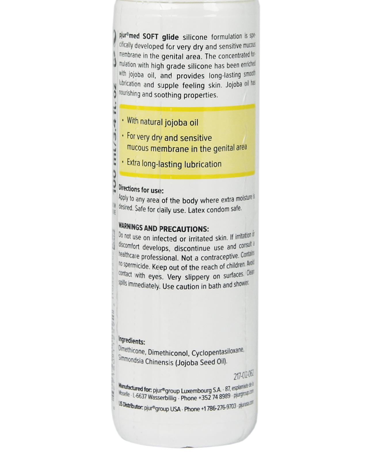 Pjur Med Soft Glide Silicone Based Personal Lubricant - 100 ml Bottle - Image 2