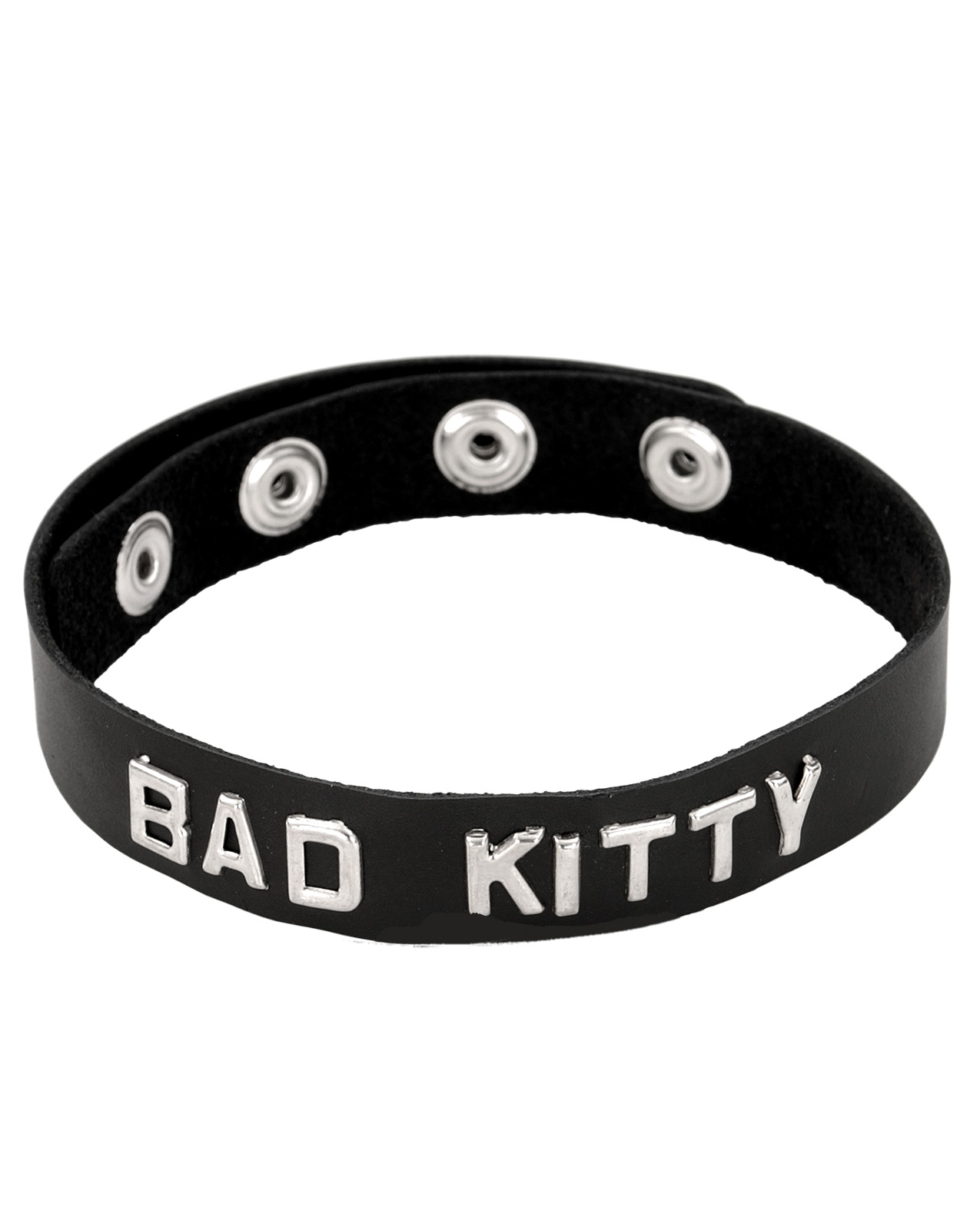 Spartacus BAD KITTY Leather Collar - Black - Image 2