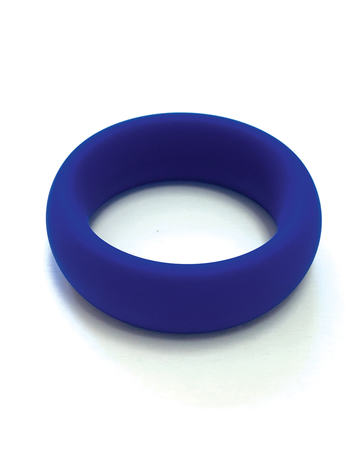 Spartacus 1.5" Wide Silicone Donut Ring - Blue - Image 2