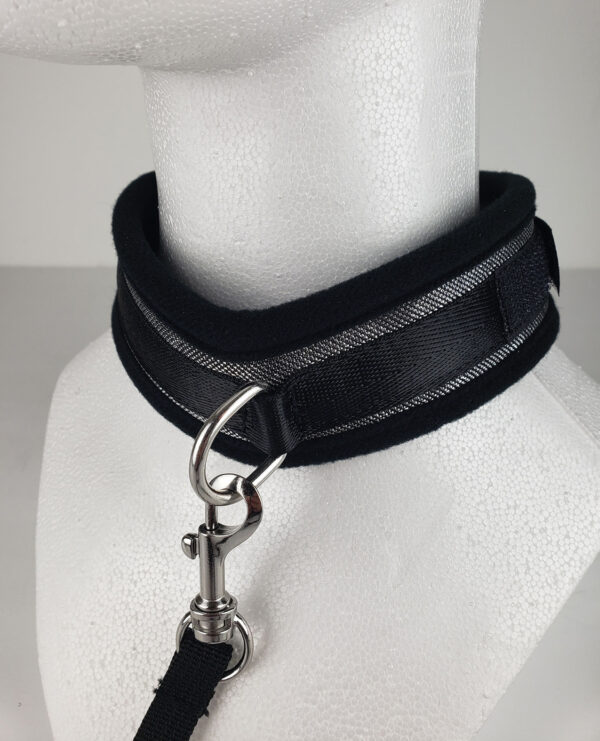 Spartacus Collar & Leash - Neoprene Silver - Image 2