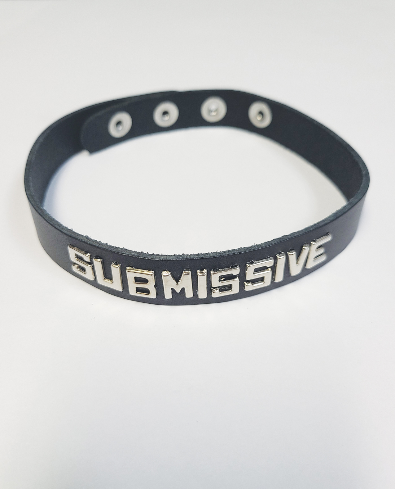 Spartacus SUBMISSIVE Leather Collar - Black - Image 2