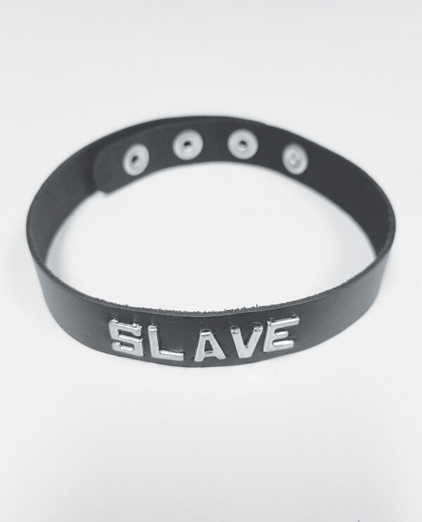 Spartacus SLAVE Leather Collar - Black - Image 2