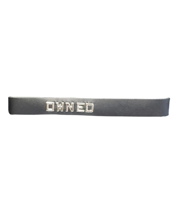 Spartacus OWNED Leather Collar - Black - Image 2