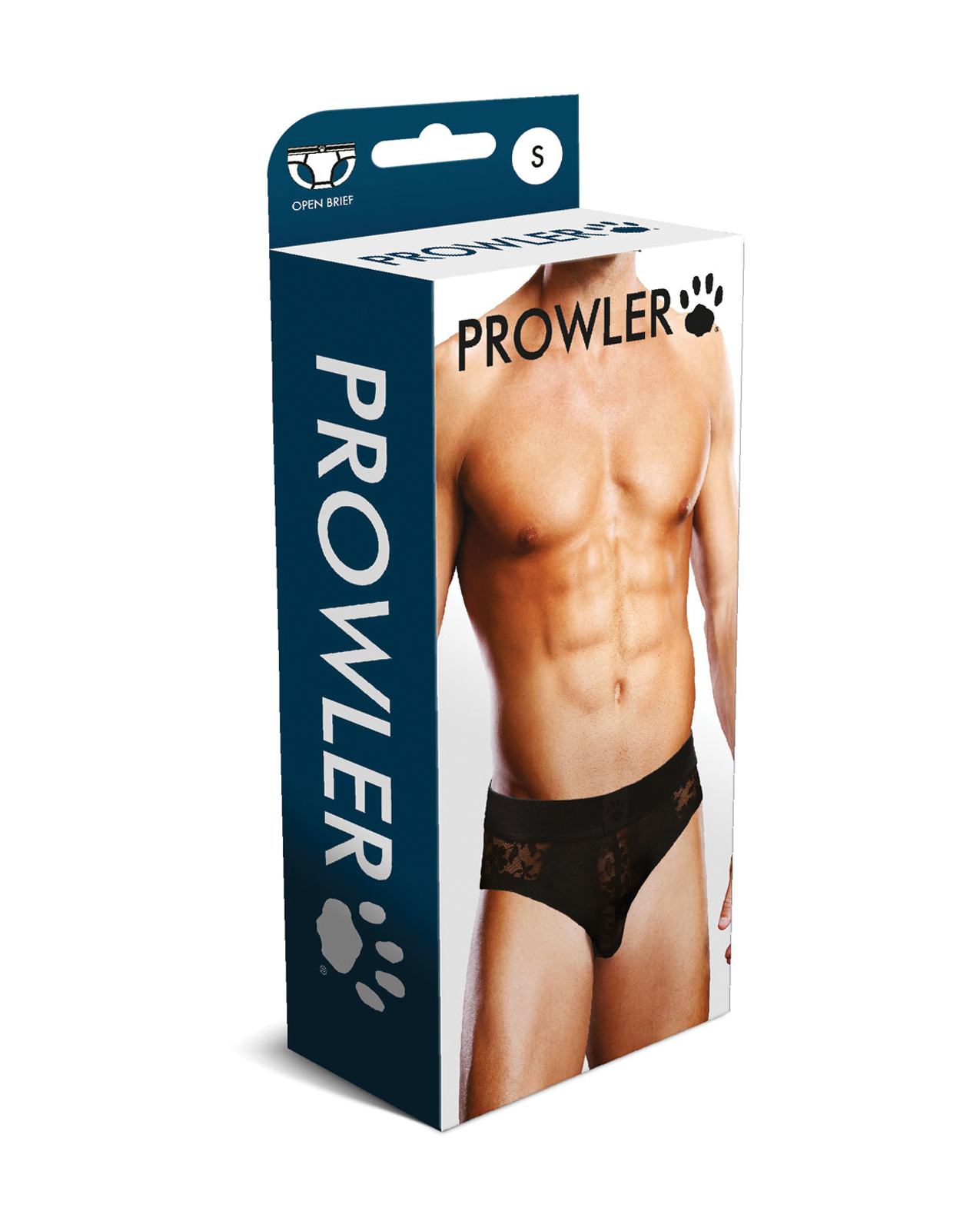 Prowler Lace Open Back Brief - Black SM - Image 3
