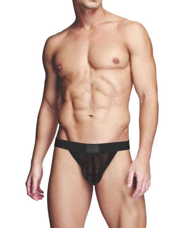 Prowler RED Fishnet Ass-less Brief - Black LG