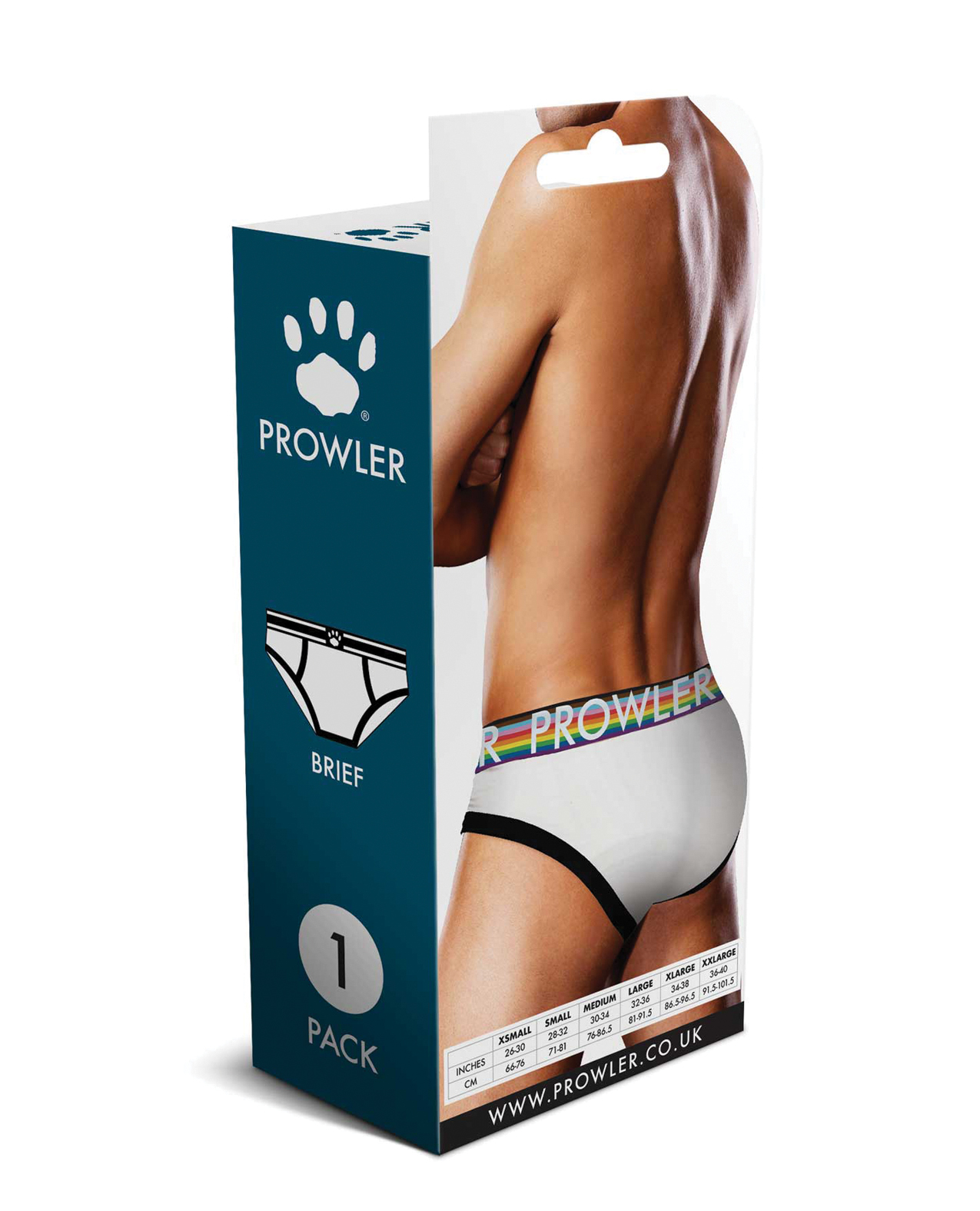 Prowler Oversized Paw Brief - White/Multi XL - Image 4
