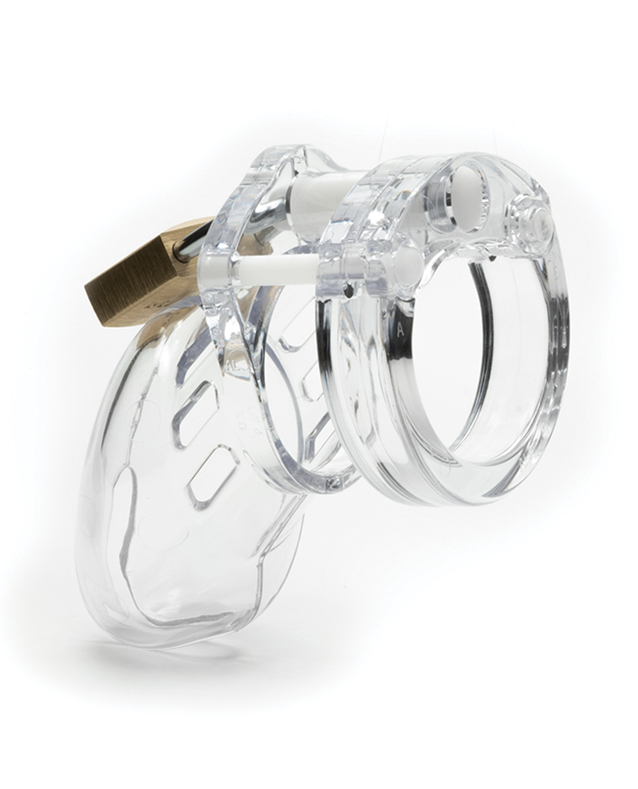 CB-6000S 2 1/2" Cock Cage & Lock Set - Clear - Image 2