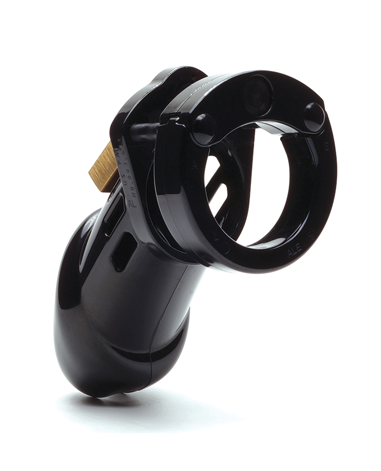 CB-6000 3 1/4" Cock Cage & Lock Set - Black - Image 2