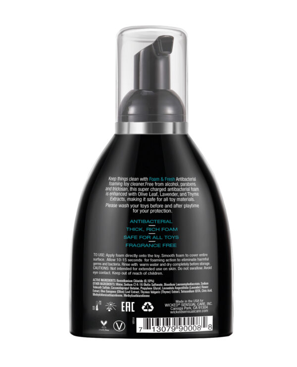 Wicked Sensual Care Foam N Fresh Anti-Bacterial Foaming Toy Cleaner - 8 oz - Image 2