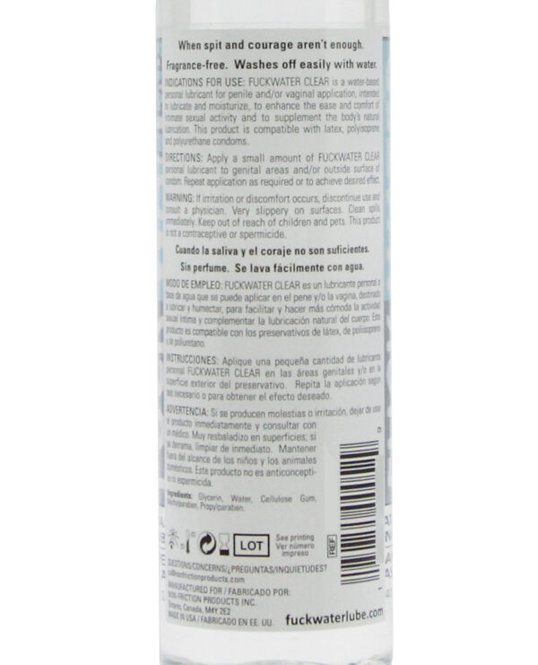 Fuck Water Clear H2O - 2 oz Bottle - Image 2