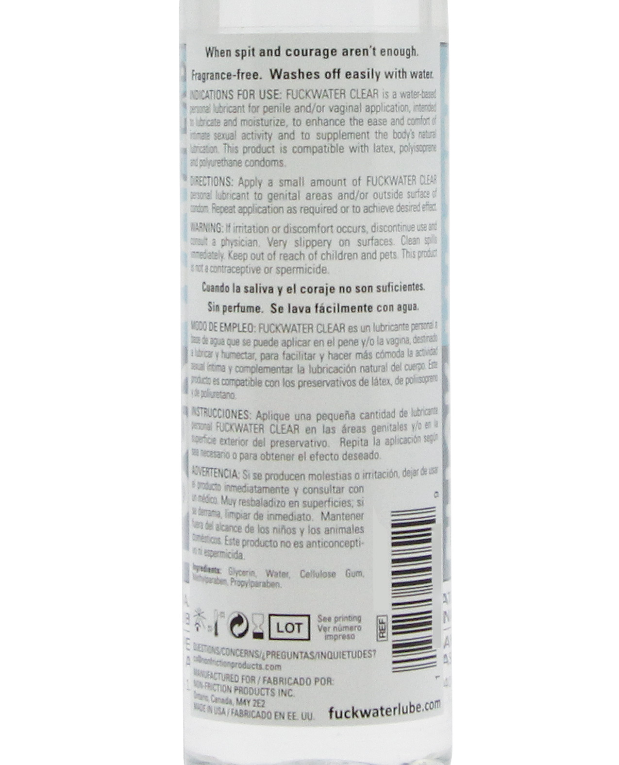 Fuck Water Clear H2O - 2 oz Bottle - Image 2