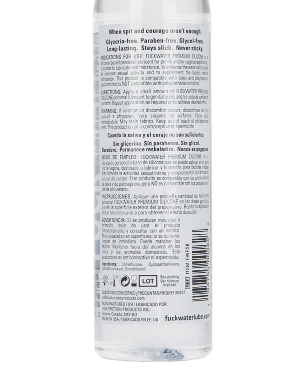 Fuck Water Clear H2O - 8 oz Bottle - Image 2