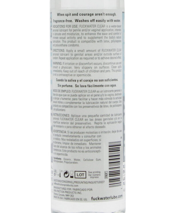 Fuck Water Clear H2O - 16 oz Bottle - Image 2