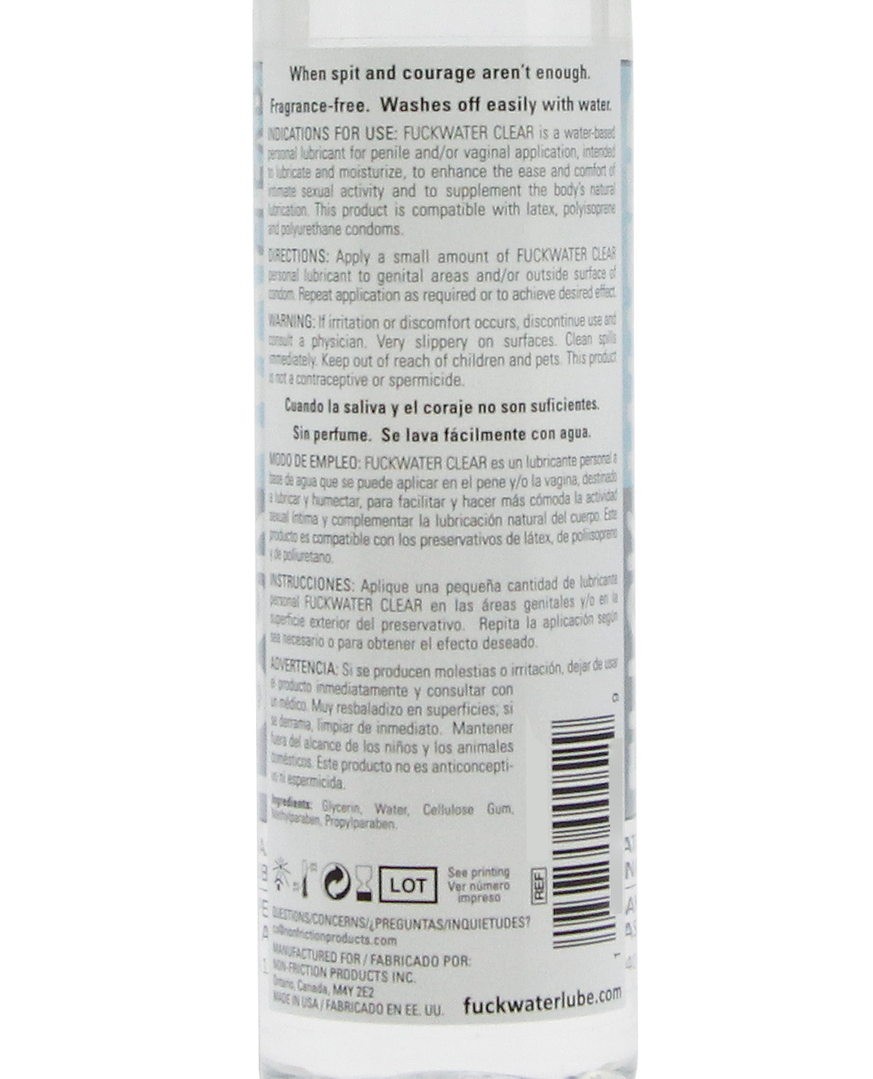 Fuck Water Clear H2O - 16 oz Bottle - Image 2